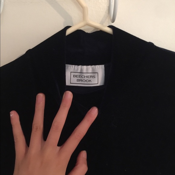 Velvet Navy Top - Picture 3 of 3